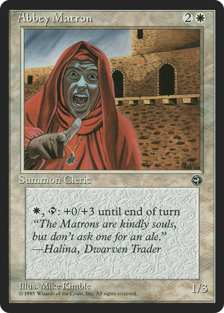 Abbey Matron (Halina Flavor Text) [Homelands] | Silver Goblin