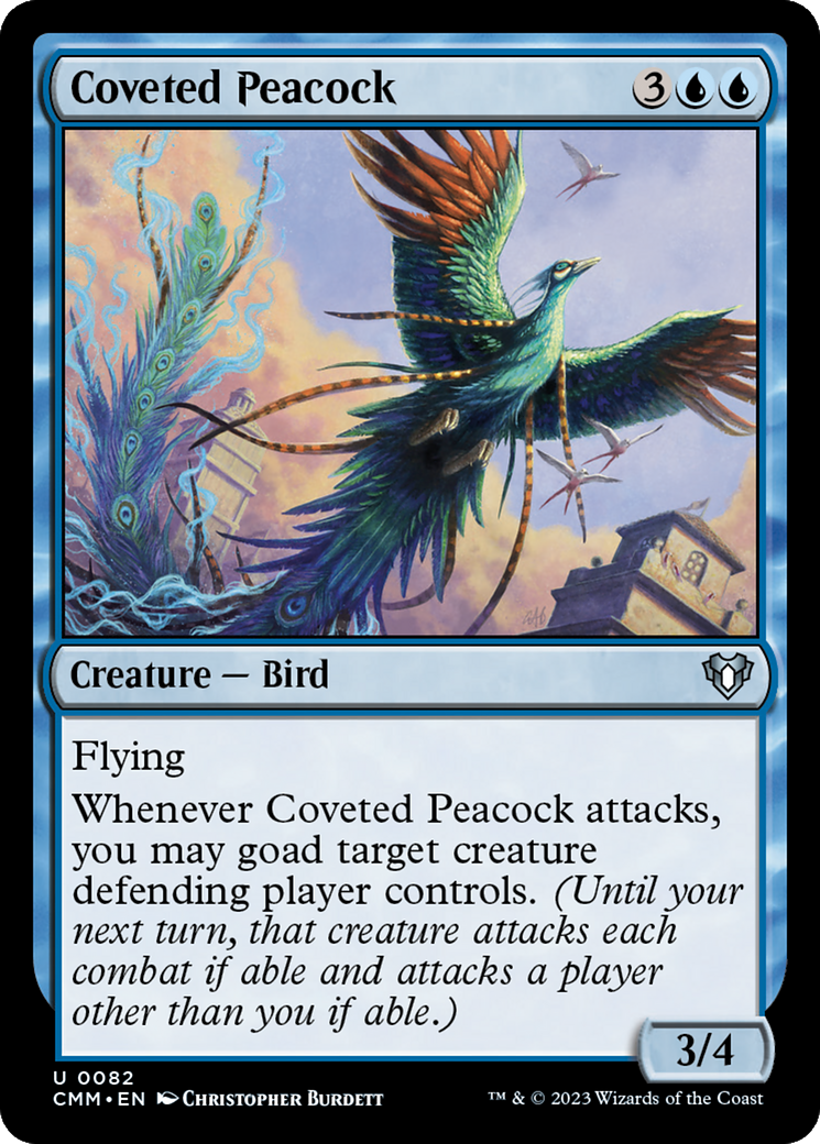 Coveted Peacock [Commander Masters] Foil
