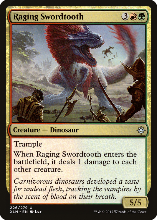 Raging Swordtooth [Ixalan] Foil