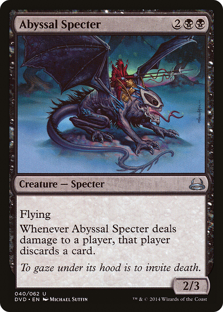 Abyssal Specter (Divine vs. Demonic) [Duel Decks Anthology] | Silver Goblin