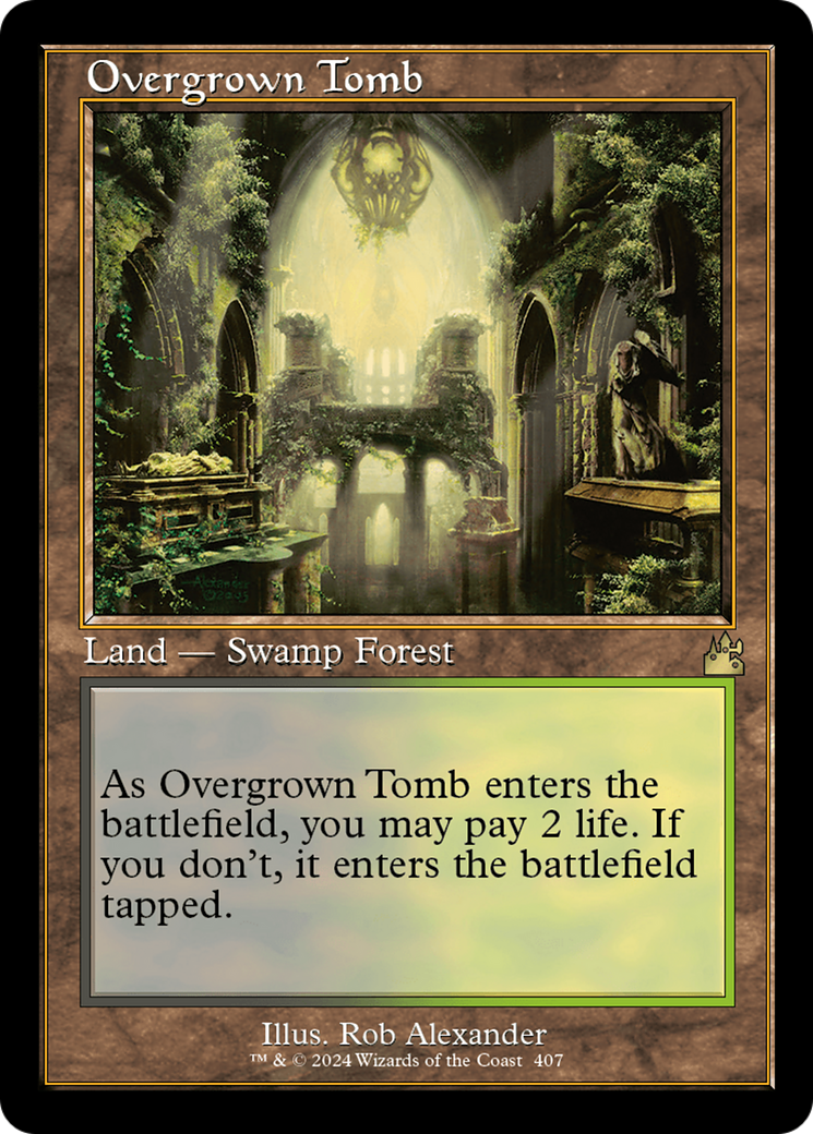 Overgrown Tomb (Retro) [Ravnica Remastered] | Silver Goblin