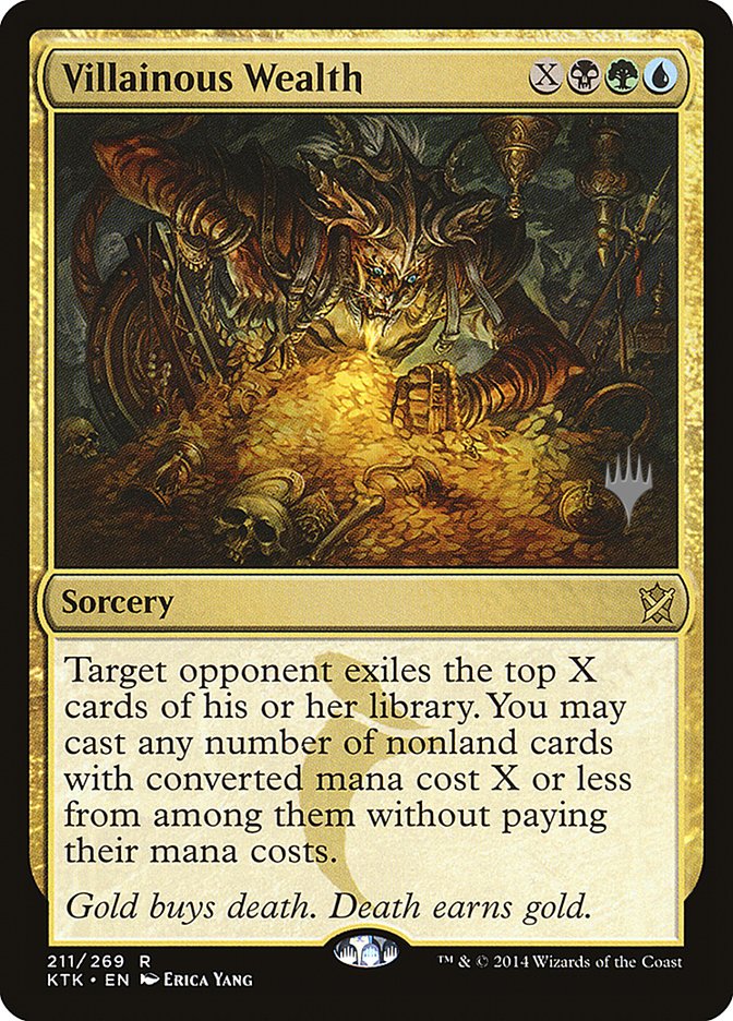 Villainous Wealth (Promo Pack) [Khans of Tarkir Promos] | Silver Goblin