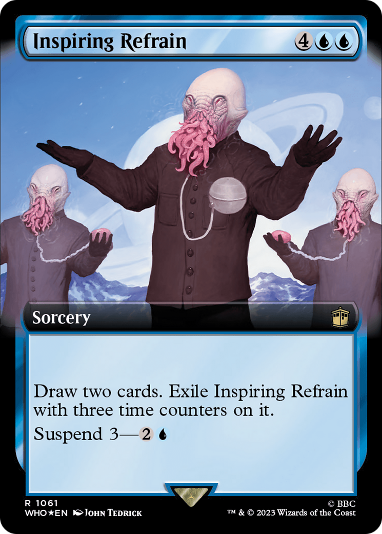 Inspiring Refrain (Extended Art) (Surge Foil) [Doctor Who] | Silver Goblin