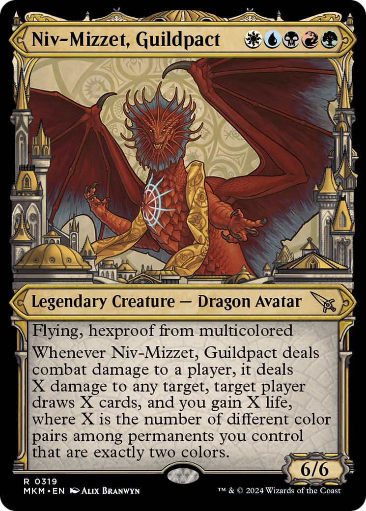 Niv-Mizzet, Guildpact (Showcase) (319) [Murders at Karlov Manor] Foil