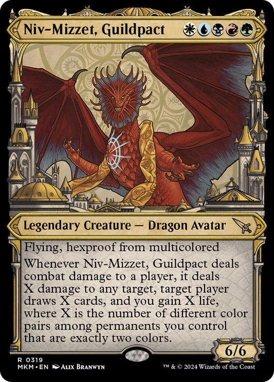 Niv-Mizzet, Guildpact (Showcase) (319) [Murders at Karlov Manor] Foil