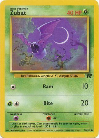 Zubat (70) (Unlimited) - Team Rocket