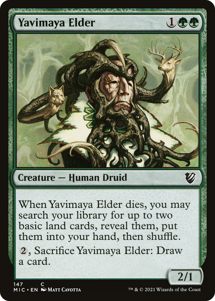 Yavimaya Elder [Innistrad: Midnight Hunt Commander] | Silver Goblin