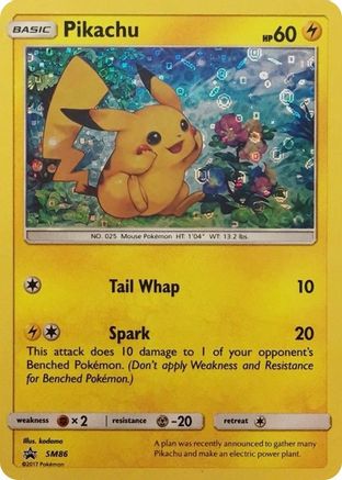 Pikachu - SM86 (General Mills Promo) (SM86) Holofoil - Miscellaneous Cards & Products