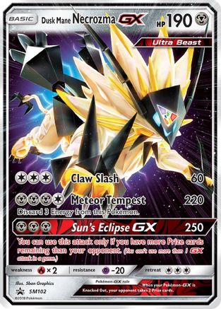 Dusk Mane Necrozma GX - SM102 (SM102) Holofoil - SM Promos