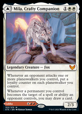 Mila, Crafty Companion // Lukka, Wayward Bonder [Strixhaven: School of Mages] Foil