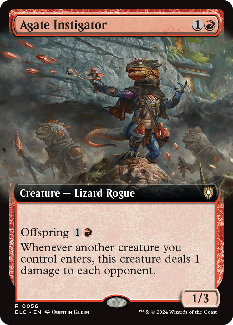 Agate Instigator (Extended Art) [Bloomburrow Commander] Foil