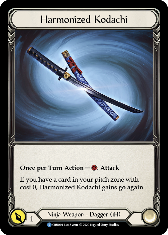 Harmonized Kodachi [CRU049] (Crucible of War)  1st Edition Normal | Silver Goblin