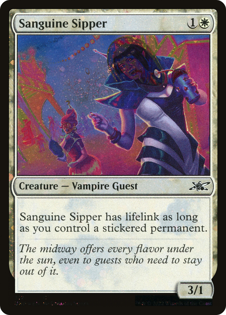 Sanguine Sipper (Galaxy Foil) (312) Foil - Unfinity