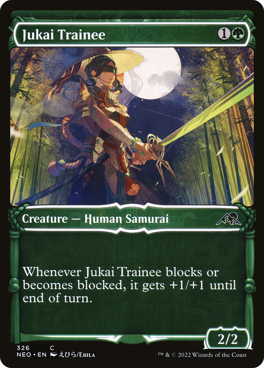 Jukai Trainee (Showcase Samurai) [Kamigawa: Neon Dynasty] Foil