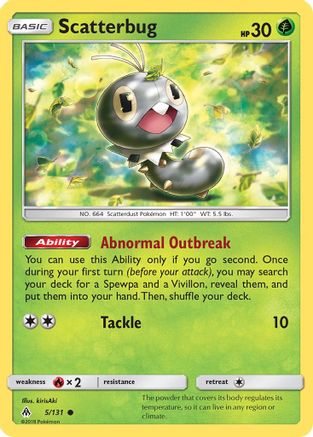 Scatterbug (5/131) [Sun & Moon: Forbidden Light] | Silver Goblin