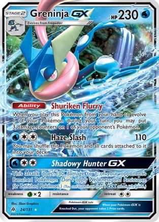 Greninja GX (24) Holofoil - SM  Forbidden Light