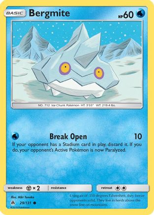 Bergmite (29) Reverse Holofoil - Forbidden Light