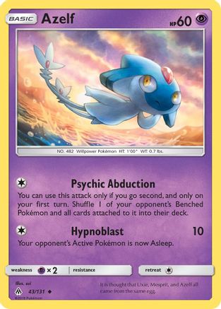 Azelf (43) Reverse Holofoil - Forbidden Light