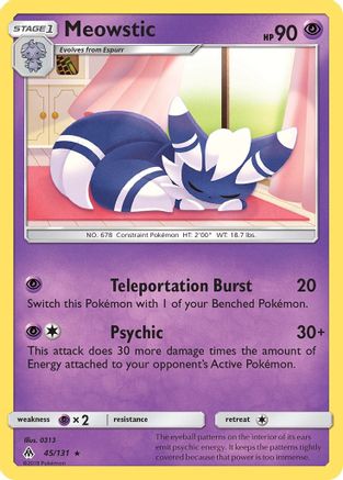 Meowstic (45/131) [Sun & Moon: Forbidden Light] | Silver Goblin