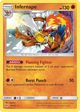 Infernape (59) Reverse Holofoil - Forbidden Light