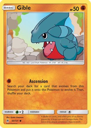 Gible (60) Reverse Holofoil - Forbidden Light