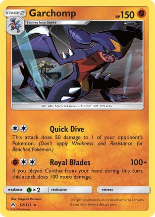 Garchomp (62) Reverse Holofoil - Forbidden Light