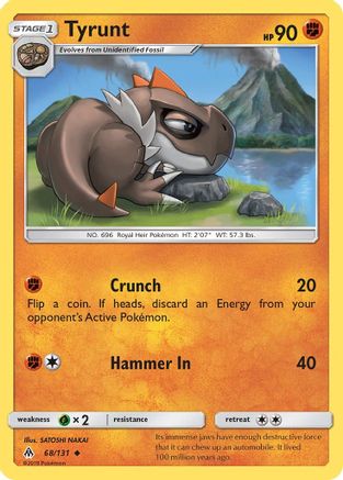 Tyrunt (68) Reverse Holofoil - Forbidden Light