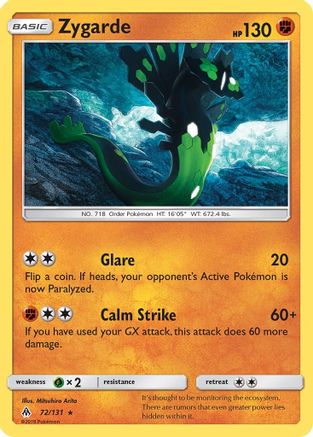 Zygarde (72/131) [Sun & Moon: Forbidden Light] Reverse Holofoil