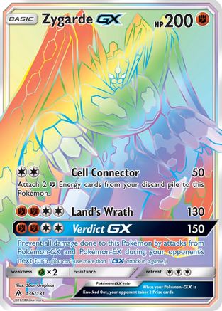 Zygarde GX (Secret) (136) Holofoil - SM  Forbidden Light