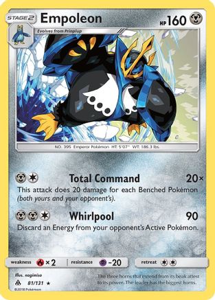 Empoleon (81/131) [Sun & Moon: Forbidden Light] | Silver Goblin