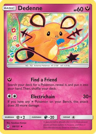 Dedenne (88) Reverse Holofoil - Forbidden Light