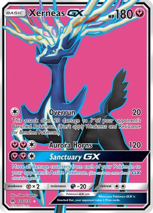 Xerneas GX (Full Art) (126) Holofoil - SM  Forbidden Light