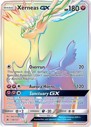 Xerneas GX (Secret) (139) Holofoil - SM  Forbidden Light