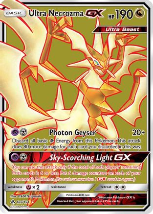 Ultra Necrozma GX (127/131) [Sun & Moon: Forbidden Light] | Silver Goblin