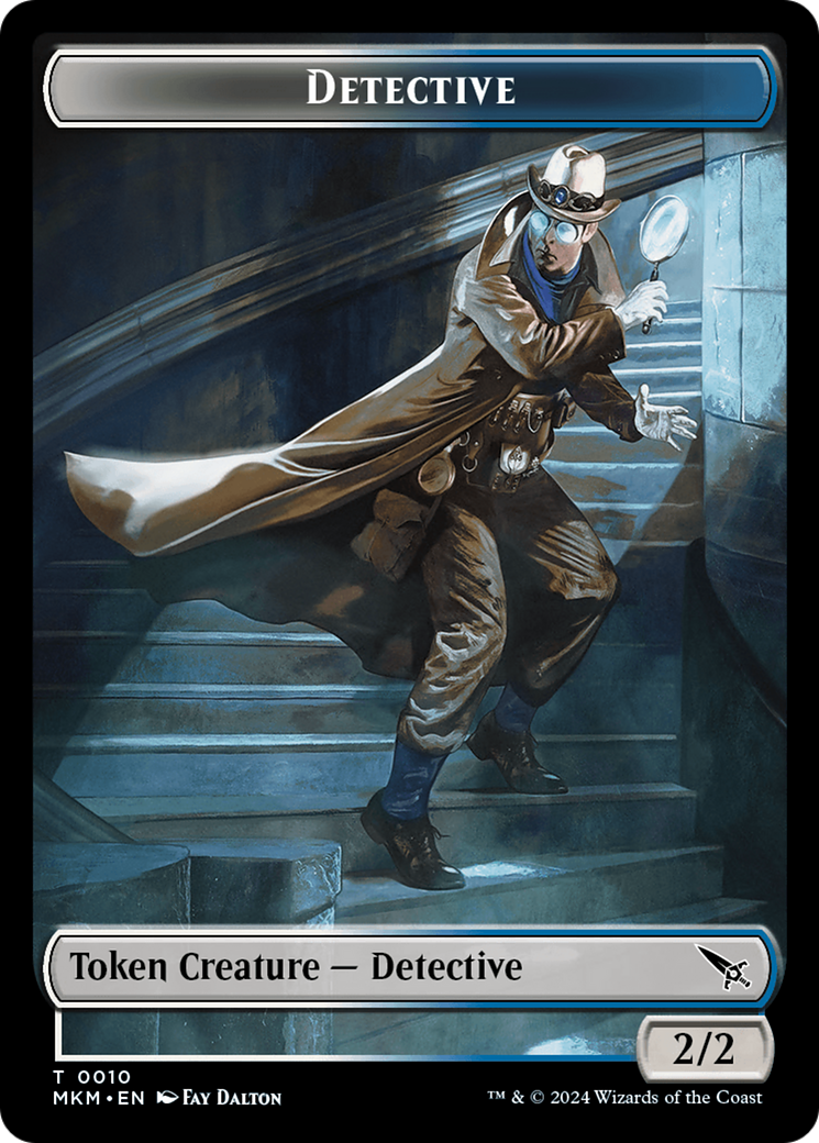 Detective // Plant Double-Sided Token [Murders at Karlov Manor Tokens] | Silver Goblin
