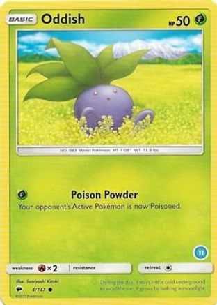 Oddish (4/147) (Deck Exclusive #11) [Sun & Moon: Trainer Kit - Alolan Ninetales]