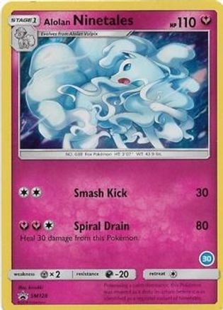 Alolan Ninetales (30) (SM128) Holofoil - SM Trainer Kit Alolan Sandslash & Alolan Ninetales