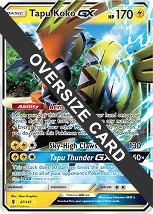 Tapu Koko GX (47/145) (Jumbo Card) [Sun & Moon: Guardians Rising] | Silver Goblin