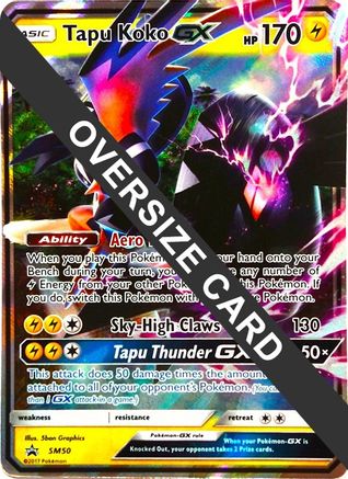 Tapu Koko GX (SM50) (Jumbo Card) [Sun & Moon: Black Star Promos] | Silver Goblin