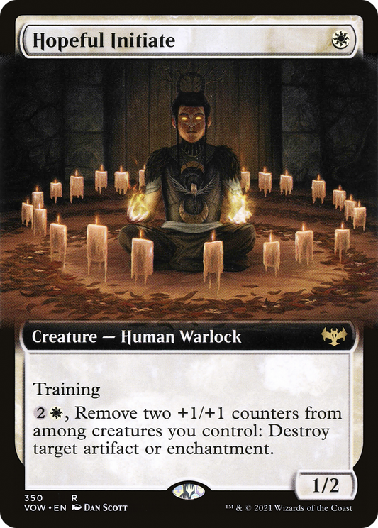Hopeful Initiate (Extended Art) [Innistrad: Crimson Vow] Foil