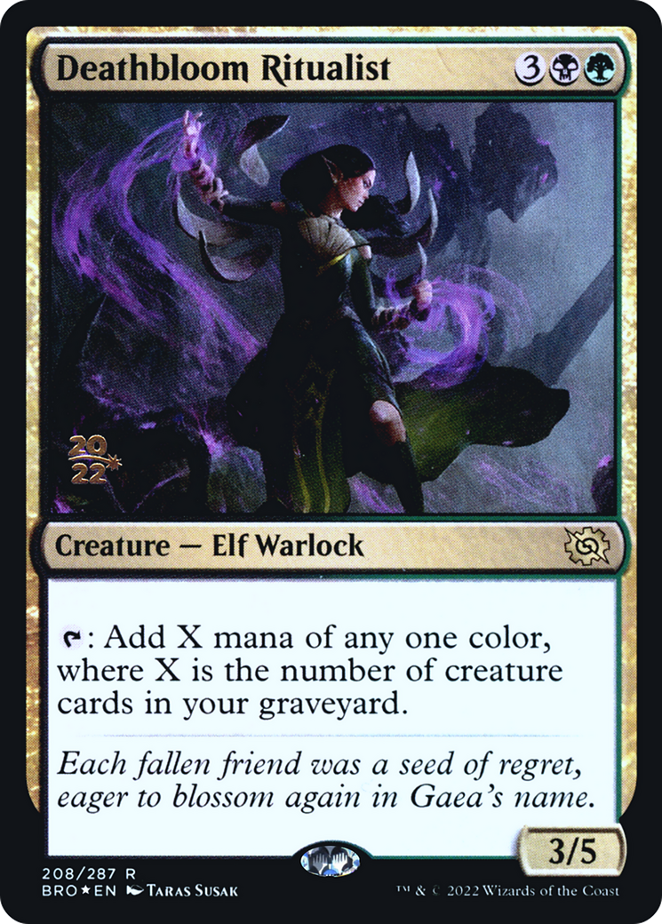 Deathbloom Ritualist [The Brothers' War Prerelease Promos]