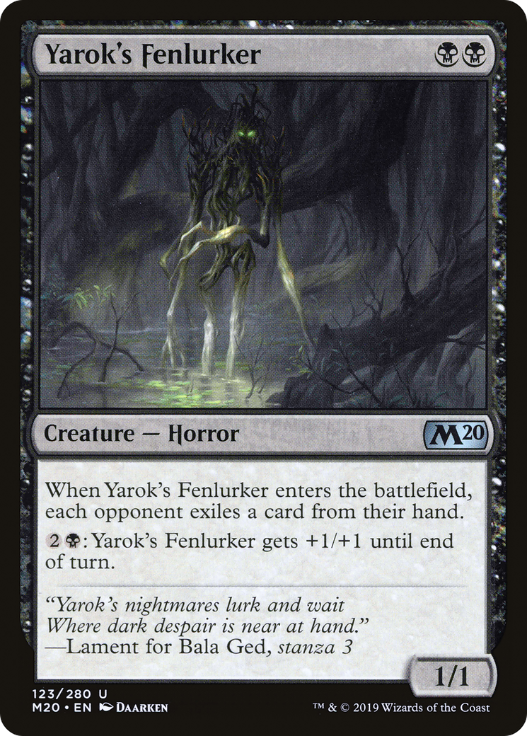Yarok's Fenlurker [Core Set 2020] Foil