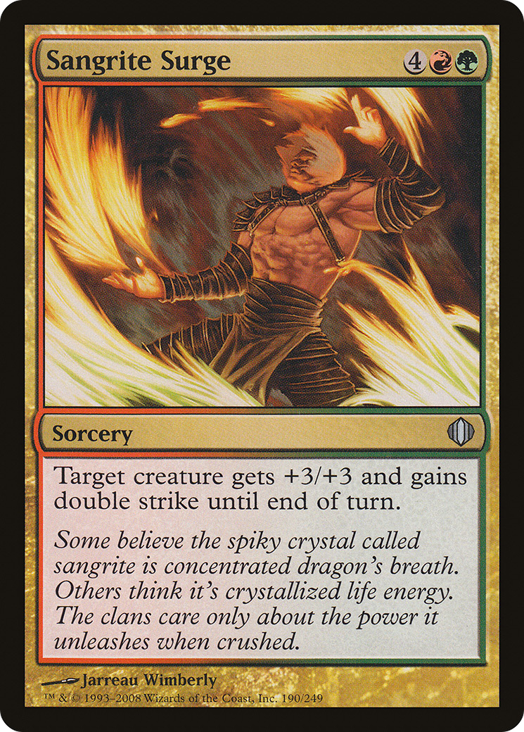 Sangrite Surge (190) Foil - Shards of Alara