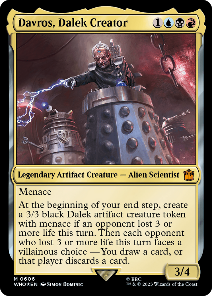 Davros, Dalek Creator (Surge Foil) [Doctor Who] | Silver Goblin