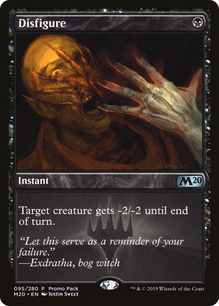Disfigure (Promo Pack) [Core Set 2020 Promos] Foil