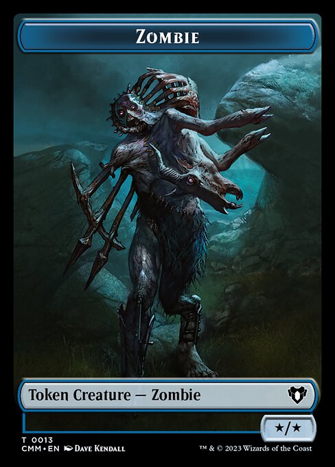 Human Soldier // Zombie (0013) Double-Sided Token [Commander Masters Tokens] | Silver Goblin
