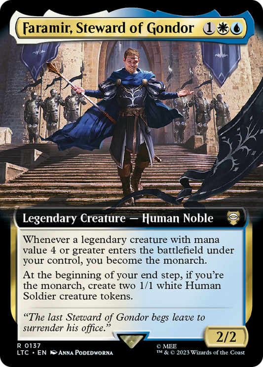 Faramir, Steward of Gondor (Extended Art) [The Lord of the Rings: Tales of Middle-Earth Commander] Foil