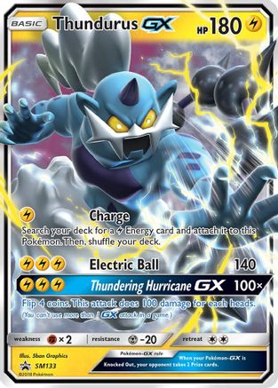 Thundurus GX (SM133) [Sun & Moon: Black Star Promos] | Silver Goblin