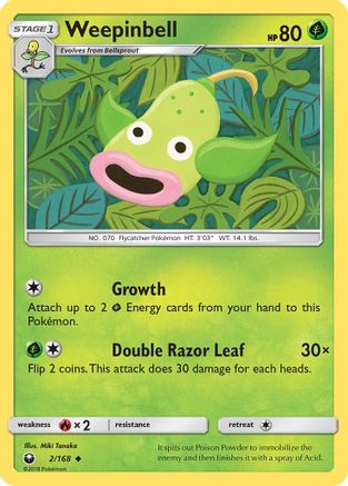 Weepinbell (2) Reverse Holofoil - Celestial Storm