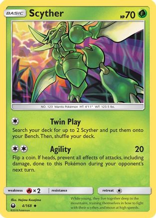Scyther (4) Reverse Holofoil - Celestial Storm